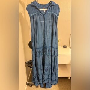 Free People Blue Maxi Dress